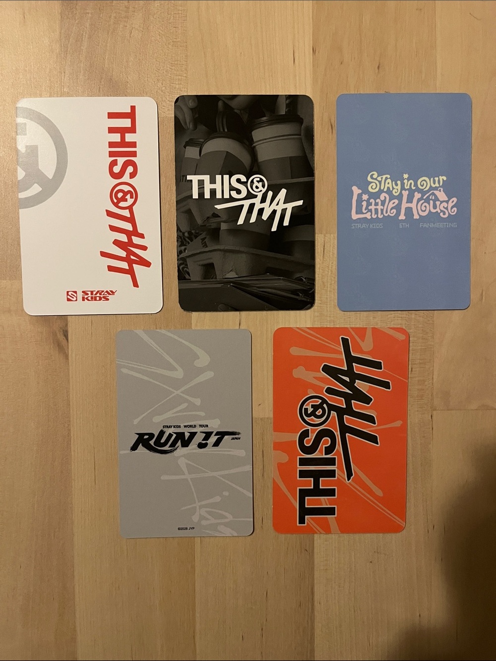 NEW! Set of 5 OFFICIAL Hyunjin of Stray Kids photocards (set #9) This & That - Picture 2 of 2